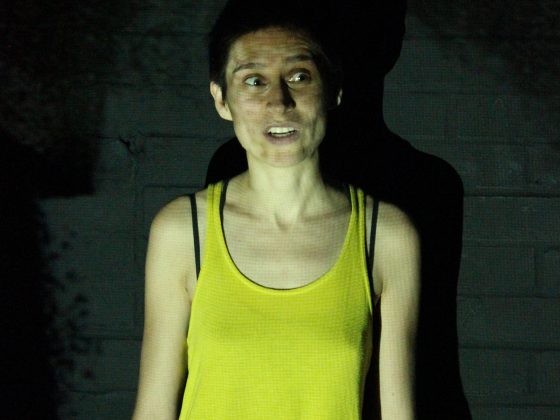 A multi media piece of theatre using live sound by Domokos Wootsch ,and video projections by Eva Auster,